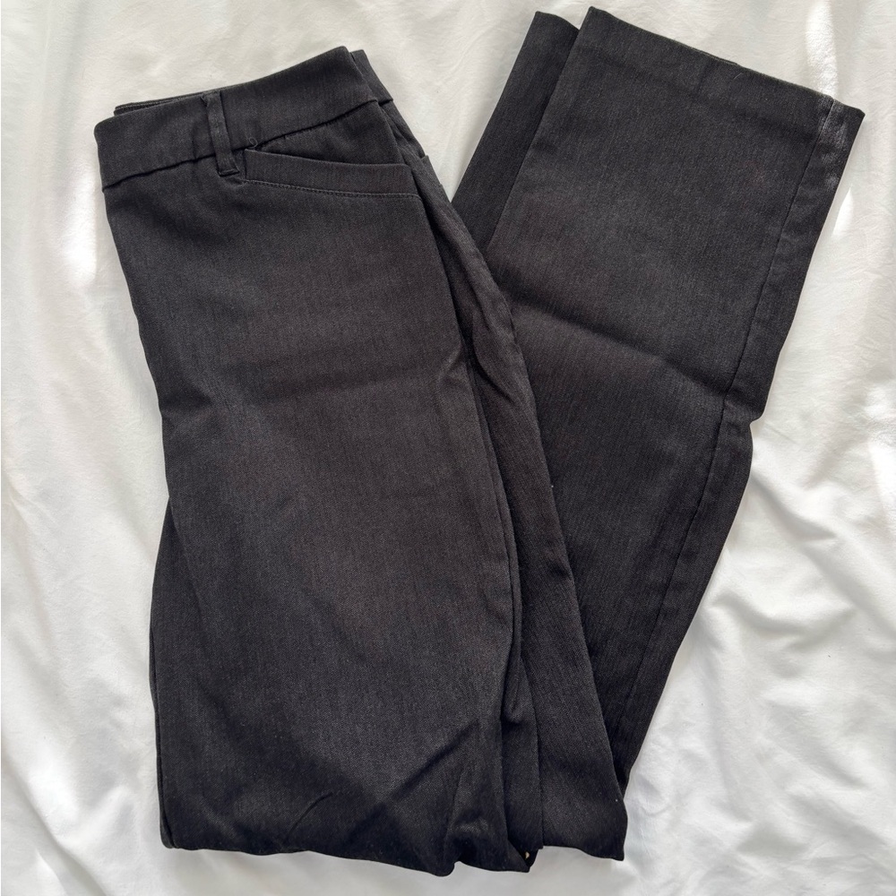 Reitmans Petite Charcoal Straight Leg Pants